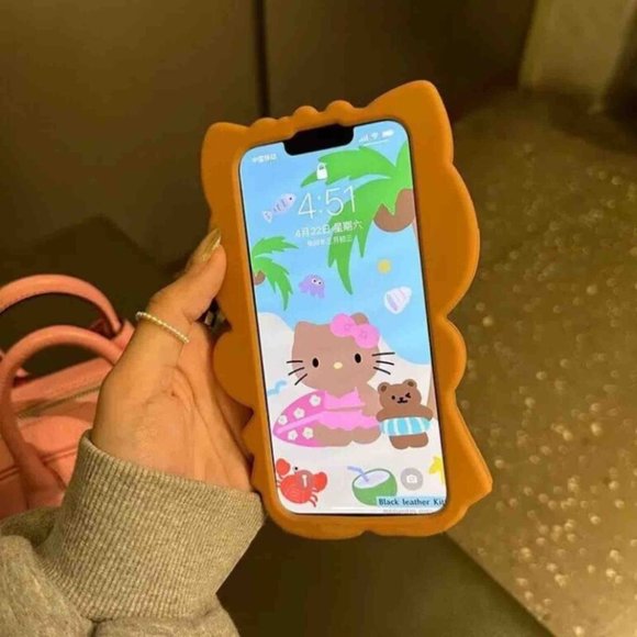 Hello Kitty Bikini Hawaii Iphone 11acessories cases brown/ black - Picture 6 of 15